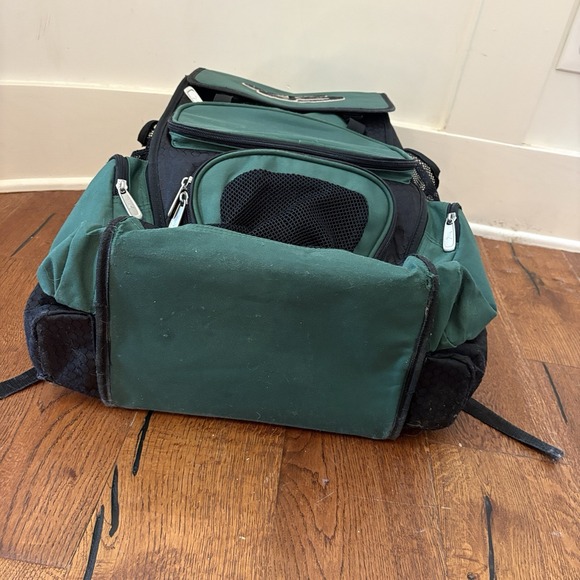 Boombah Superpack Baseball/Softball Bag Bat Pack Backpack Green & Black - Picture 6 of 15